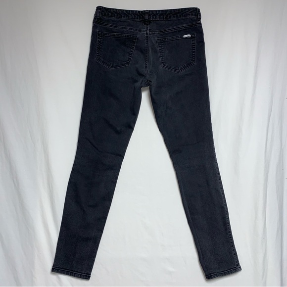 🆕 Charlotte Russe Black Jeans Women’s 8 Faux Pocket Legging Got Emo COlor Denim - Picture 4 of 8